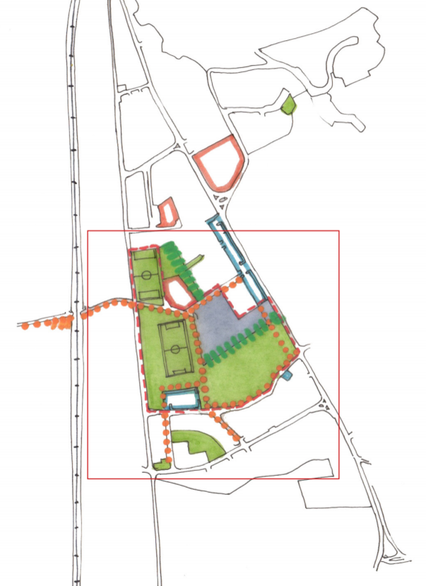 Schema relazioni urbane e obiettivi di intervento